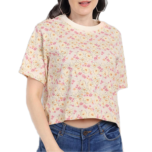 Camisetas Cortas para Mujer, Diseño Exclusivo, Cuello Redondo, MOQ Bajo, Transpirables, Diseño Personalizado, Precio Razonable, OEM - Product Image 1