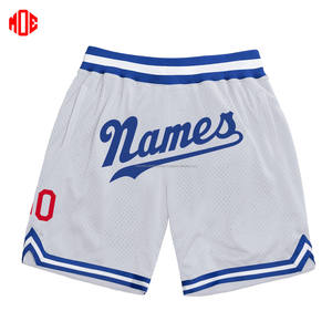 Pantalones cortos de baloncesto sólidos de verano personalizados de alta calidad para hombre, malla de doble capa para transpirabilidad, tejido, patrón sólido, calle principal - Product Image 5