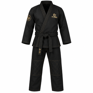 ชุดยูโด Fly Humble BJJ สีเขียว กางเกงสีดำ เข็มขัดสีขาว สำหรับผู้ใหญ่ แบบ unisex ทรงปกติ ผ้าฝ้าย 100% ระบายอากาศได้ดี ไร้รอยต่อ ทนทาน - Product Image 2