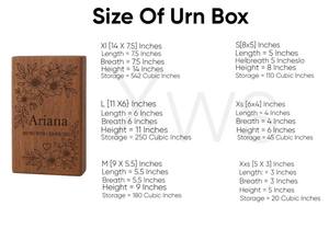 Urna Funeraria de Madera Personalizada, Hecha a Mano, Decorativa, para Entierro, Urnas Conmemorativas para Hombre - Product Image 2