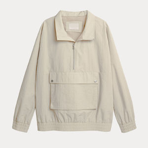 Ensemble coupe-vent personnalisé OEM, ensemble de survêtement 2 pièces, veste zippée, survêtement en polyester, veste zippée coupe-vent pour homme - Product Image 5