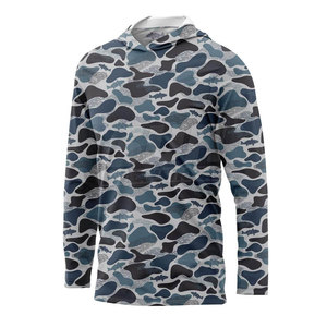 Camisa de Pesca con Capucha de Última Moda, Nuevo Diseño, 100% Poliéster, Ropa Urbana, Logotipo Personalizado Impreso, Precio al por Mayor, UPF 50, Secado Rápido - Product Image 1