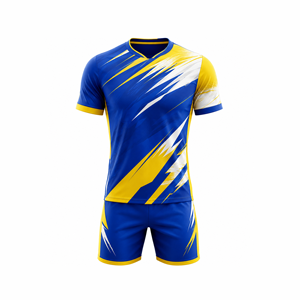 Maillot et Short de Football d'Été Sublimés Professionnels – Qualité Supérieure pour le Championnat, Séchage Rapide, 100% Polyester, Personnalisable - Product Image 1