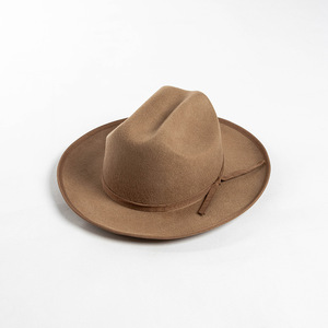 2024 <b>Winter</b> New Arrival Wool Felt <b>Hat</b> Short Brim Western Cowboy <b>Hat</b> for <b>Women</b> Men Casual Dress - Product Image 1