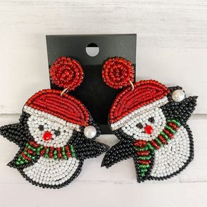 Handcrafted Christmas Tree <b>Drop</b> Elegant Seed Bead Embroidery Holiday Jewelry with Diamond Pearl for Festive Gifts BY MULTI CRAFT - Product Image 2
