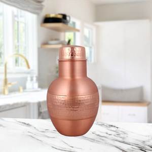 Bouteille isotherme en cuivre, design traditionnel chinois, gourde de voyage portable - Product Image 2
