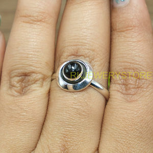 Anillo de Ónix Negro, Anillo de Plata de Ley 925, Anillo de Piedra Negra, Anillo Hecho a Mano, Joyería de Ónix Negro, Regalo de Navidad, Regalo de Cumpleaños para Mujer - Product Image 4