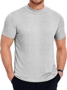 Wholesale Mock Neck T Shirt Slim Fit Thermal <b>Base</b> <b>Layer</b> OEM Custom Supplier - Product Image 4