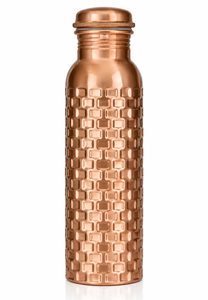 Premium Copper Water Bottle Handmade Metal Drinking Bottle for Home Office and Travel Use - Product Image 4