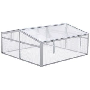 Mini Serra Portatile Moderna con Telaio in Alluminio, Policarbonato e Polietilene per la Crescita delle Piante, Caratteristiche in PVC e Acciaio - Product Image 1