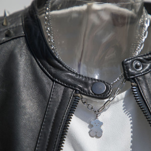 Furat <b>Leathers</b> Custom <b>Leather</b> <b>Jacket</b> with Stand Collar Windproof & Breathable OEM Service Custom Color <b>Winter</b> Use - Product Image 6