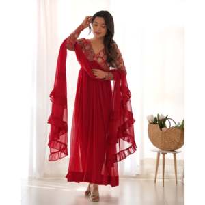 Ensemble de vêtements de fête de taille XS de créateur avec broderie séquentielle - Product Image 1