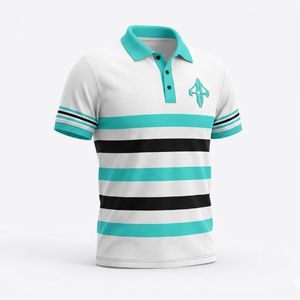 Conjunto de Polo para Hombre de Diseño Personalizado de Alta Calidad, Material Poliéster/Algodón, Estilo Casual, Estampado Técnico por RIVIAN ATLANTIC - Product Image 1