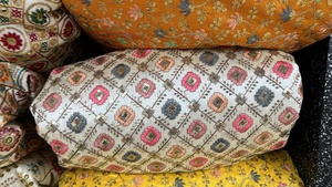 Tela Bordada Mono Banglori - Material de Seda Banglori Suave de Primera Calidad con Cuentas Florales para Vestidos de Boda para Niñas y Niños, Sarees - Product Image 5