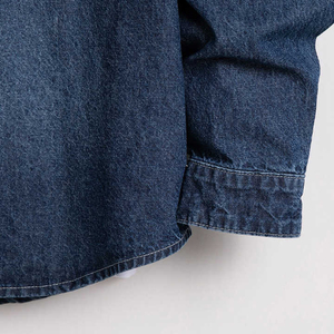 Camisas de mezclilla para hombre al por mayor, camisas de negocios de manga larga de color sólido a la moda para hombre, nuevo estilo de verano, 100% algodón, denim elegante - Product Image 6