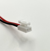Arnés de cableado eléctrico personalizado UL1007 24AWG JC25 H20Y1-NP rojo y negro, marca LITE, con conductor de cobre de 70/90 mm de longitud