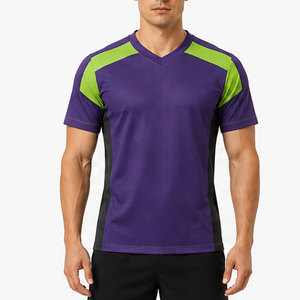 เสื้อกีฬาประสิทธิภาพสูง แห้งเร็ว แขนสั้น ออกแบบมาเพื่อการฝึกซ้อมทีม การออกกำลังกายในยิม และการเล่นเกมกลางแจ้ง - Product Image 3