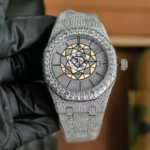 Reloj de pulsera de lujo para hombre con bisel octogonal de rosca y dial con fecha - Product Image 3