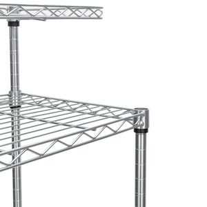 Scaffale da Cucina Regolabile a 4 Ripiani, Supporto per Forno a Microonde, Carrello Portaoggetti - Product Image 6