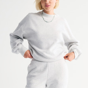Women Mock Neck Turtleneck Sweatshirt Oversized Casual Pullover - Product Image 5