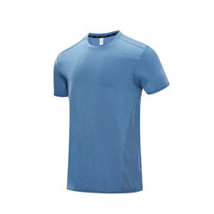 Camiseta de Cuello Redondo para Hombre, Transpirable, 100% Poliéster, Manga Corta, Cómoda, Informal Elegante, Moda de Verano, Ropa Básica para el Día a Día - Product Image 1