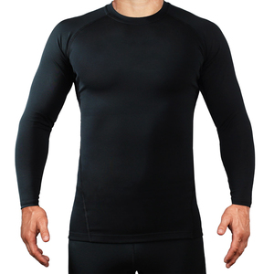 Men's Red <b>Long</b> <b>Sleeve</b> Compression Shirt Quick Dry Athletic Rash Guard Breathable Workout Gym T-Shirt Performance <b>Base</b> <b>Layer</b> - Product Image 4