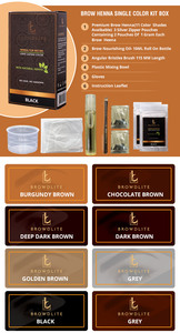 Mejor venta al por mayor y exportadores de calidad certificada BrowDlite Henna para cejas Henna Brow Kits Color de ojos - Product Image 4