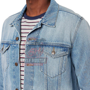 Chaqueta de Mezclilla para Hombre, Diseño Nuevo, Superventas, Calidad Premium, Color Sólido, Estilo Urbano, Ligera, Chaqueta de Invierno para Hombre - Product Image 3