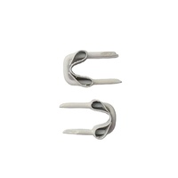 White U-Type Insulated Steel Nail Fence Staples Smooth Shank Insulated Paper #5 X 1/2" Head Diameter 1.5mm ISO 9001 Certified