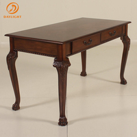 Bureau d'appartement Bureau d'étude pour villa antique et hôtel Mobilier royal en bois massif personnalisable Table d'écriture européenne au design classique