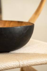 Juego de tazones redondos de madera para ensalada, perfecto para organizar cenas, comidas familiares y experiencias elegantes de servir comida. - Product Image 5