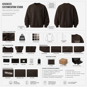 Crewneck Sweatshirt Custom Embroidered Logo Black <b>Pullover</b> Plain <b>Jumper</b> Men's Casual Hoodie Streetwear - Product Image 3