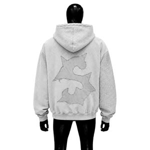 Fast Money for Embroidered Zip Hoodie Men Oversized Streetwear Cotton French Terry Breathable Hoodie Winter Style YOUTH F - Product Image 2
