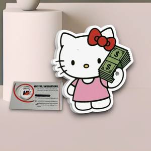 Pestañas Magnéticas Acrílicas Reutilizables de Alta Calidad con Diseño de Hello Kitty, Dólares, Flores, Corazones y Mariposas, Ecológicas - Product Image 1