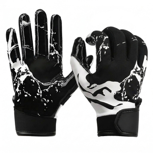 Gants de sport professionnels personnalisés de qualité supérieure avec logo antidérapant, respirants, à doigts entiers, pour le football américain - Product Image 5