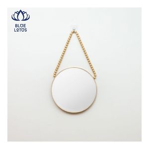 EXPÉDITION LE JOUR MÊME 2026 Miroir en rotin tressé Décoration murale qui élargit l'espace et crée une ambiance cosy pour la maison - Product Image 4