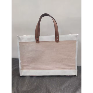 Bolsa de Lona Personalizada con Logotipo de Diseñador |   Bolsa de compras plegable de yute con cremallera |   Regalos Ecológicos para Diwali y Suministro al por Mayor - Product Image 4