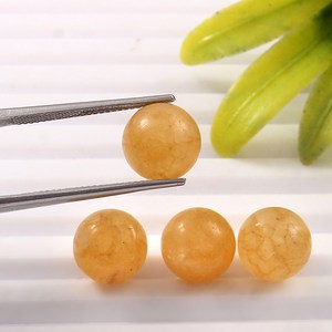 Lote al por mayor de esferas redondas lisas de aventurina amarilla natural de 10 mm, piedras preciosas sueltas para la fabricación de joyas. - Product Image 1