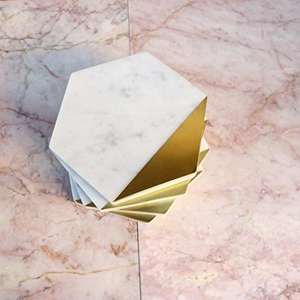 Posavasos de Mármol y Latón con Acabado Dorado para Oficina y Hogar - Product Image 2