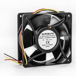 Taiwán 110V 80x80x25mm alto voltaje DC sin escobillas ventilador de flujo Axial de Metal rodamiento de bolas OEM eléctrico - Product Image 3