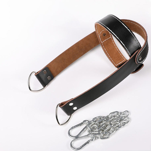 Arnés para la cabeza para ejercicios de cuello con correa y cadena de alta resistencia para entrenamiento con pesas, equipo de gimnasio para hombres y mujeres, fitness - Product Image 3