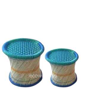 Taburete Otomano Multifuncional Decorativo de Madera Tejida con Cuerda Natural, Estilo Rústico, Ahorra Espacio, para Apartamento, Sala de Estar, Entrada - Product Image 6