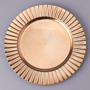 Copper Dinner Charger <b>Plate</b> Copper Eco-Friendly Handmade Charger <b>Plate</b> Engraving Washable Customized Sale - Product Image 5