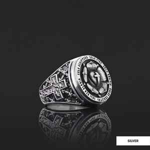 Bague BOJ RCJ 003 personnalisée en argent et diamant, bague de diplôme universitaire unisexe, cadeau pour les occasions de fête, prix bas - Product Image 4