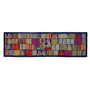 Patchwork Fabric <b>Table</b> <b>Runner</b> Ethnic Indian Style Square Mat Custom Color Logo <b>Dining</b> <b>Table</b> Decor - Product Image 3