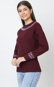 Suéter Cálido para Mujer, Diseño Moderno con Textura Tejida, Elegante y Casual para Uso Diario, de Exportador de India a Precio de Mayoreo - Product Image 5