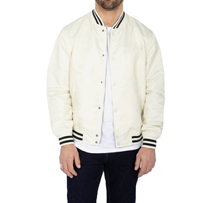 Venta al por mayor caliente Chenille bordado clásico satén personalizar satén béisbol hombres Letterman chaqueta para hombres - Product Image 2