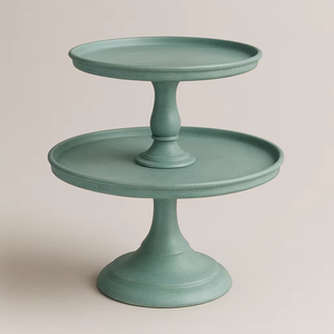 Elegant layered metal cake stand <b>crafted</b> to elevate dessert presentation for all occasions - Product Image 6