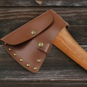 Funda de Cuero Protectora para Hacha de Supervivencia al Aire Libre, Protector de Cuero para Cabeza de Hacha para Trabajo Forestal - Product Image 3