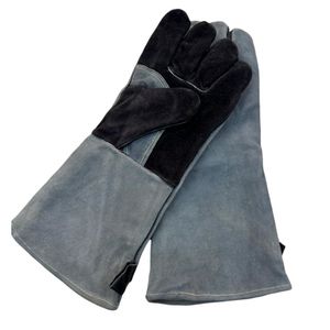 Guantes de cuero resistentes al calor y a los cortes para soldar, guantes de trabajo sueltos de protección - Product Image 2